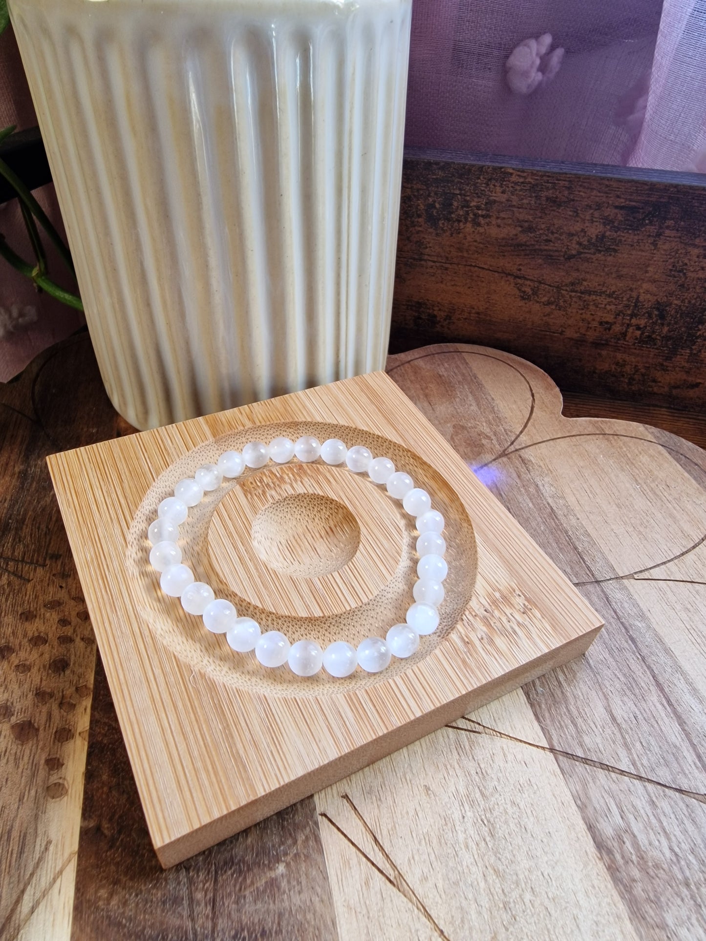 Selenite Bracelets (4mm & 6mm)