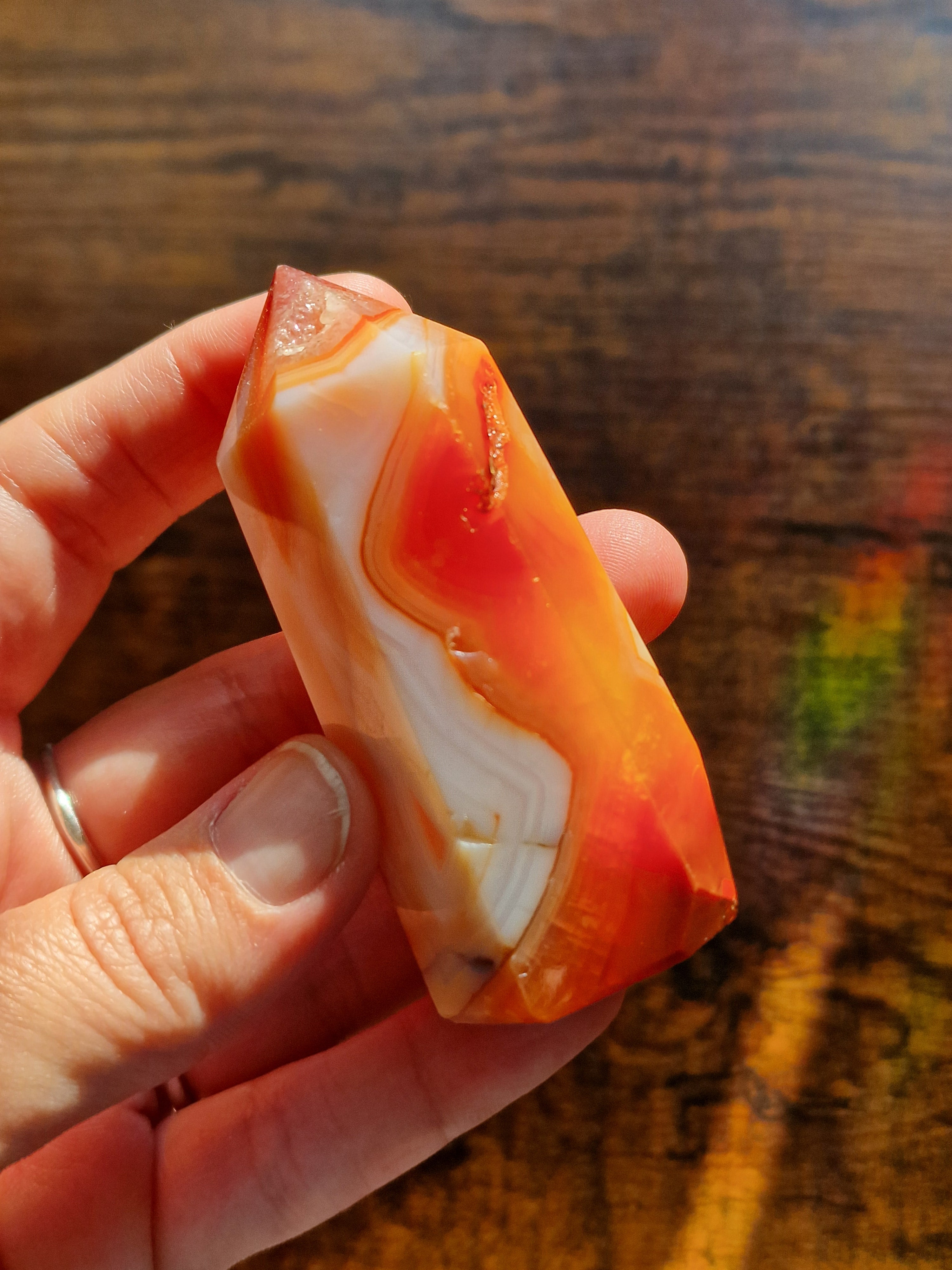 Pink Carnelian Agate Crystal Towers
