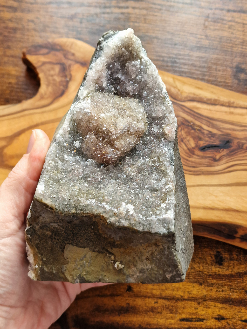 Amethyst Druzy Cut Base
