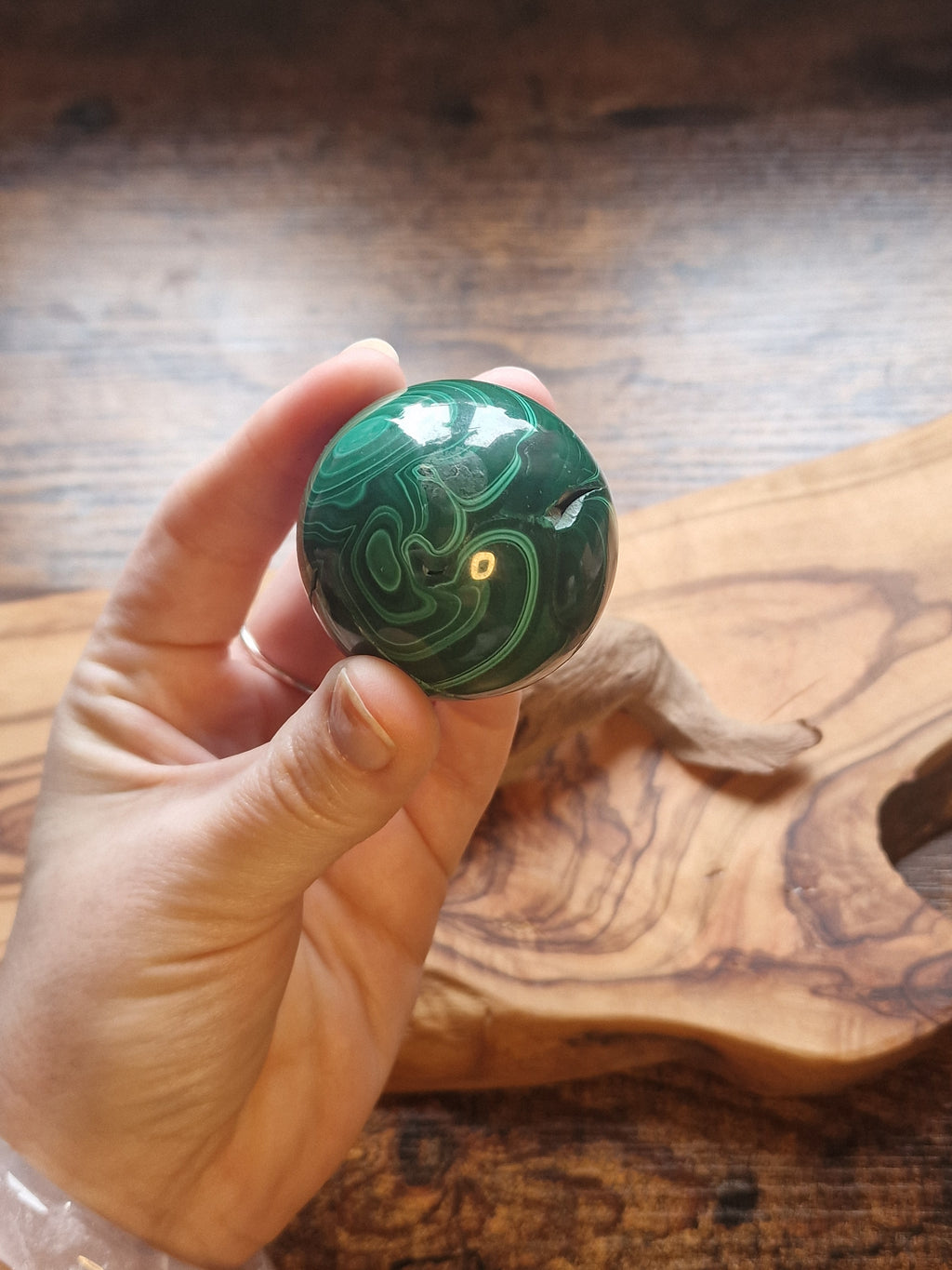 Malachite sphere