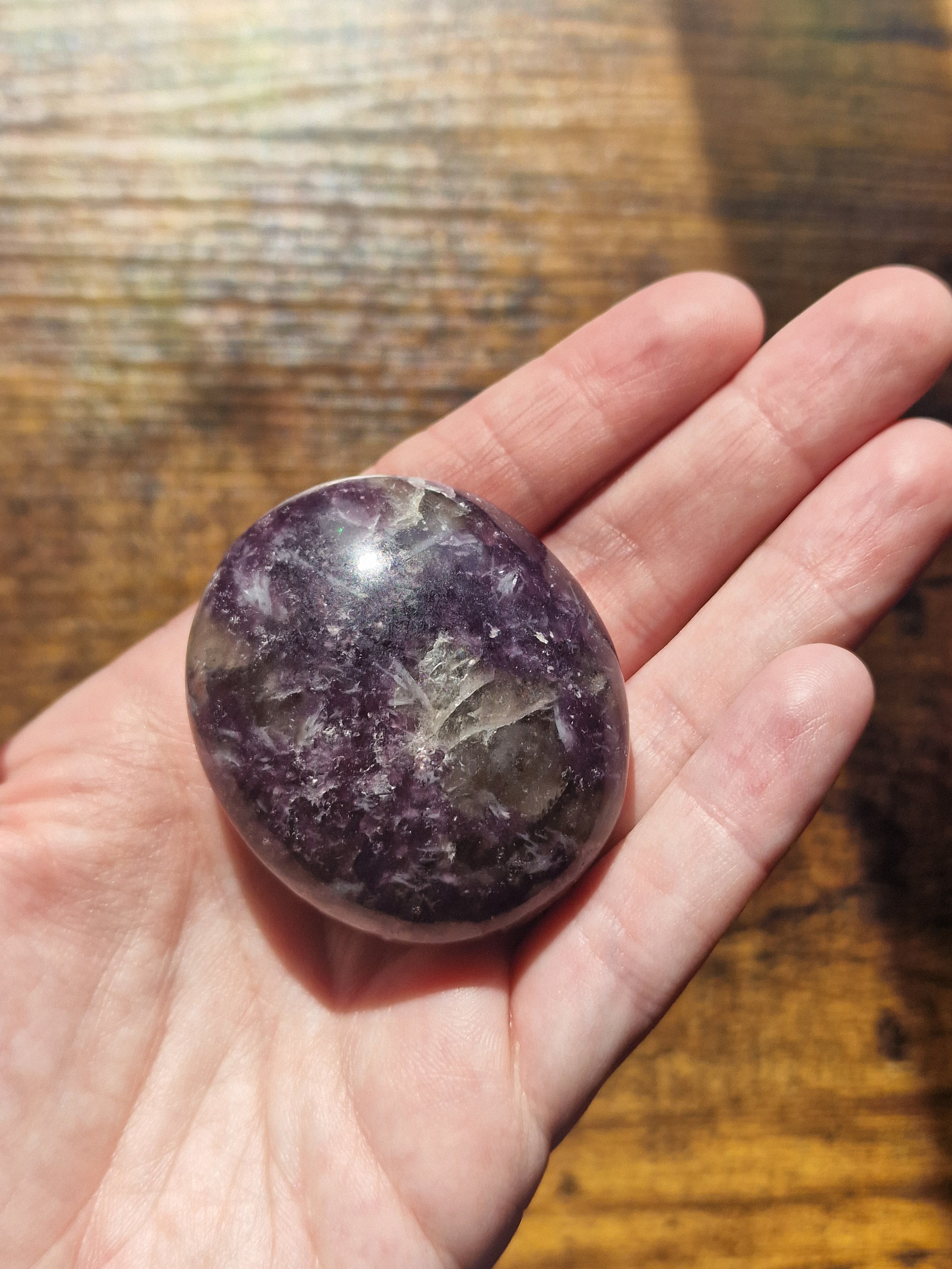 Lepidolite Palmstone