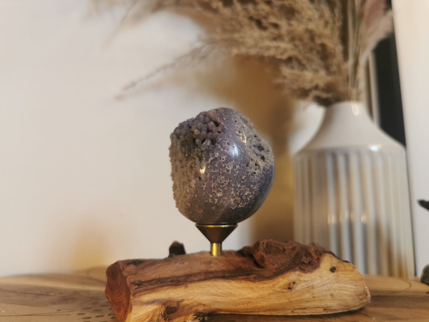Grape agate sphere