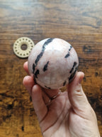 Large Pink Zebra Jasper Sphere