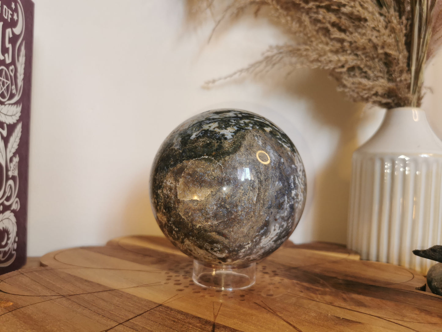 Moss Agate sphere