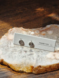 925 Silver Moon and Star Stud Earrings