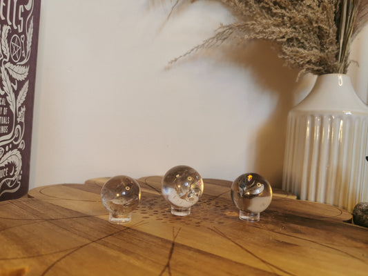 Clear Quartz Spheres 🌈 - Choose your own