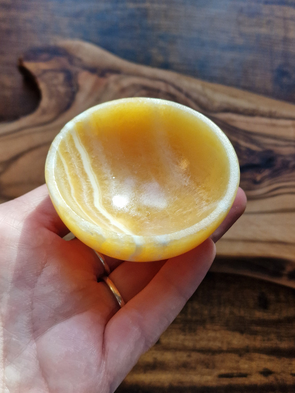 Orange Calcite Bowls
