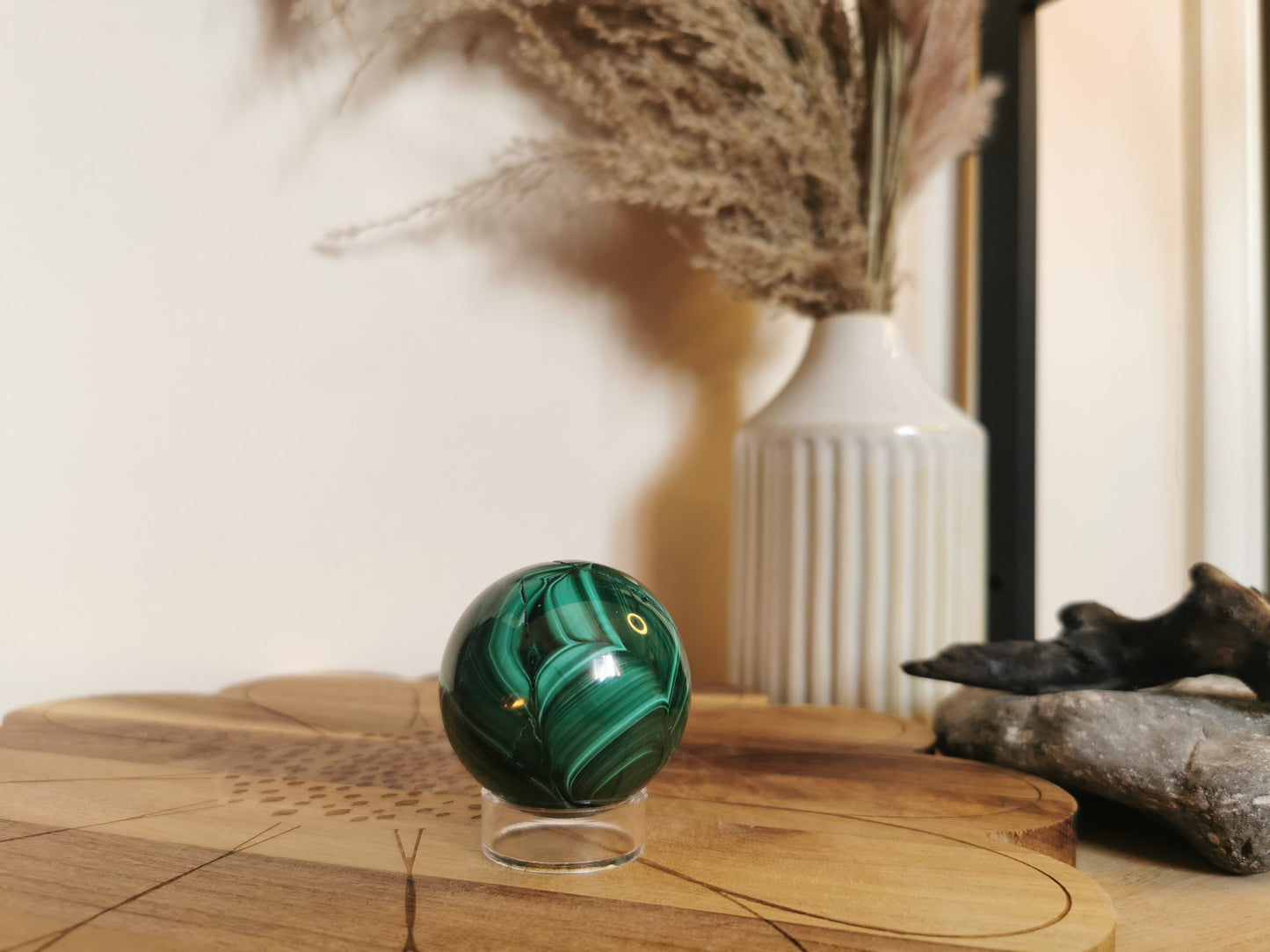 Malachite sphere