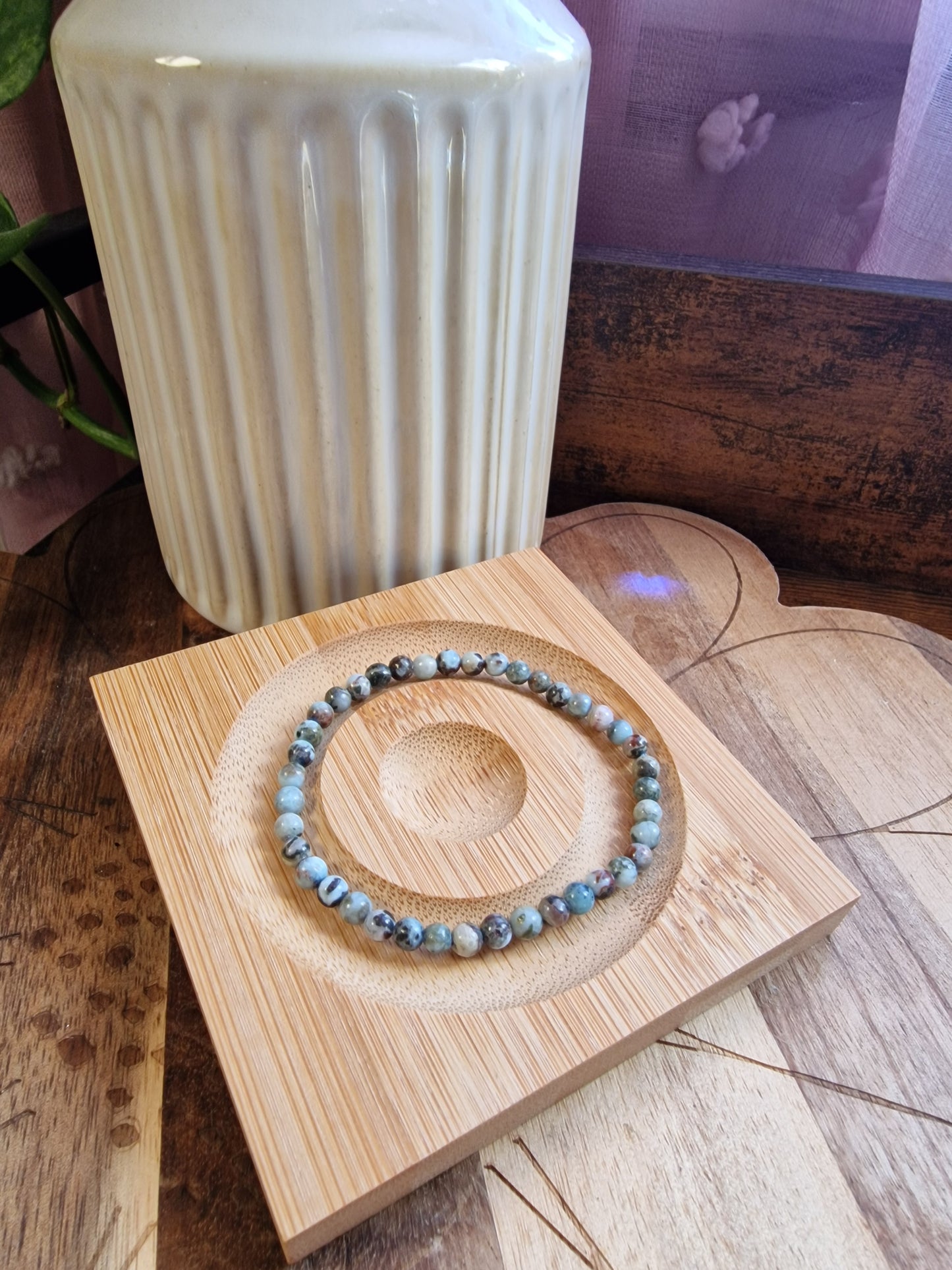 Larimar Bracelets (4mm & 6mm)