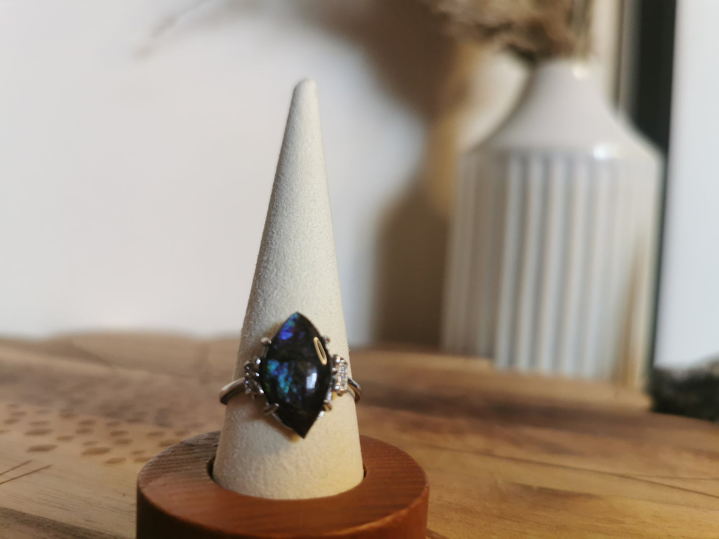 Marquise Abalone Shell Ring – Sterling Silver (925)🐚