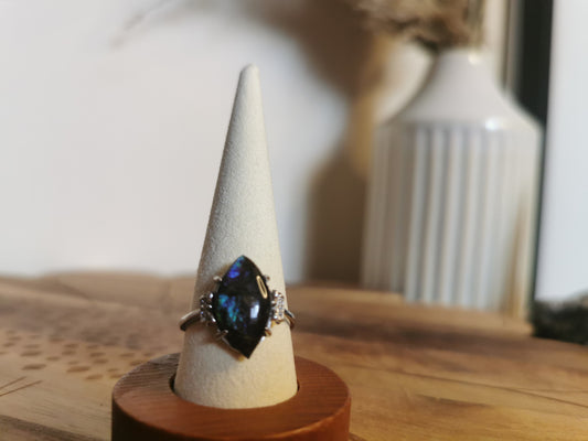 Marquise Abalone Shell Ring – Sterling Silver (925)🐚
