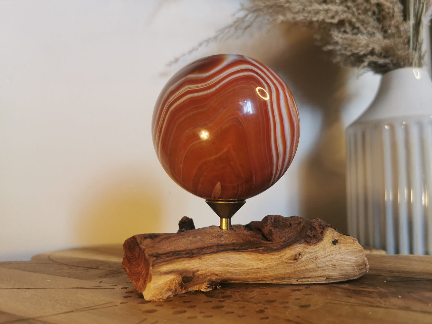 Banded Carnelian Sphere