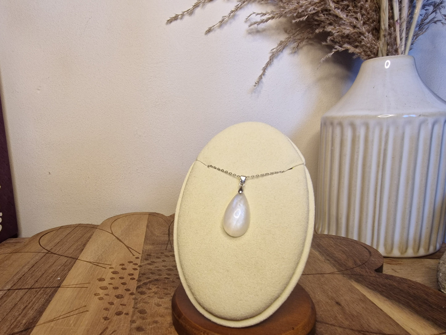 Moonstone Pendants – 925 Silver with Chain ✨️