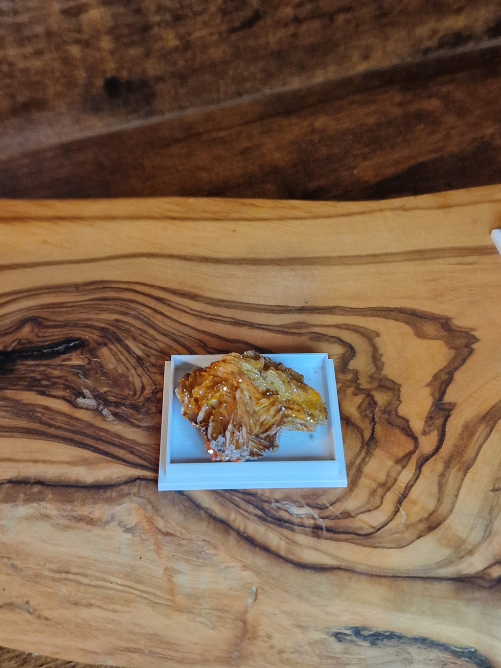 Vanadinite Crystal in Display Case