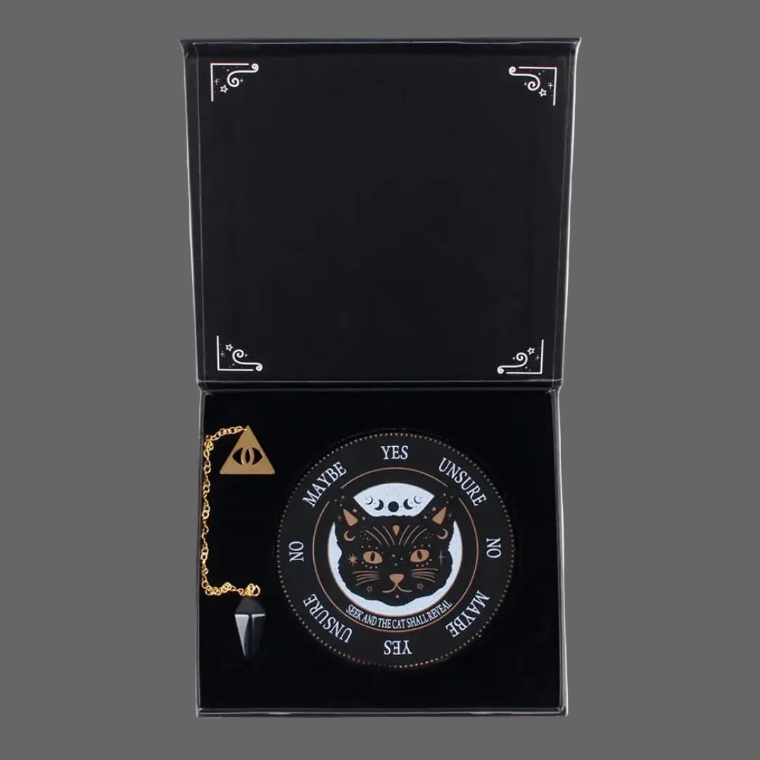 Black Cat Magick Pendulum Divination Kit