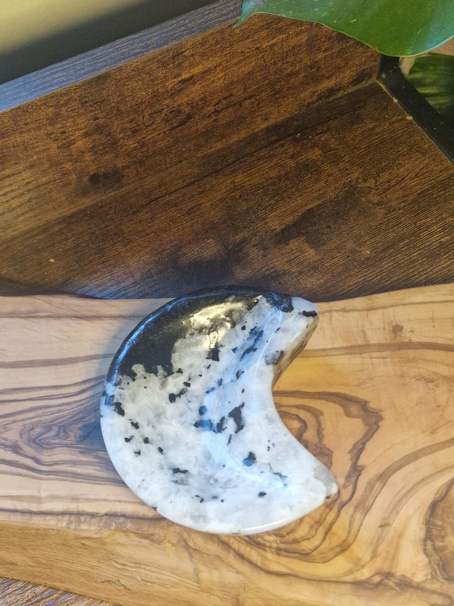 Rainbow Moonstone Moon Dish