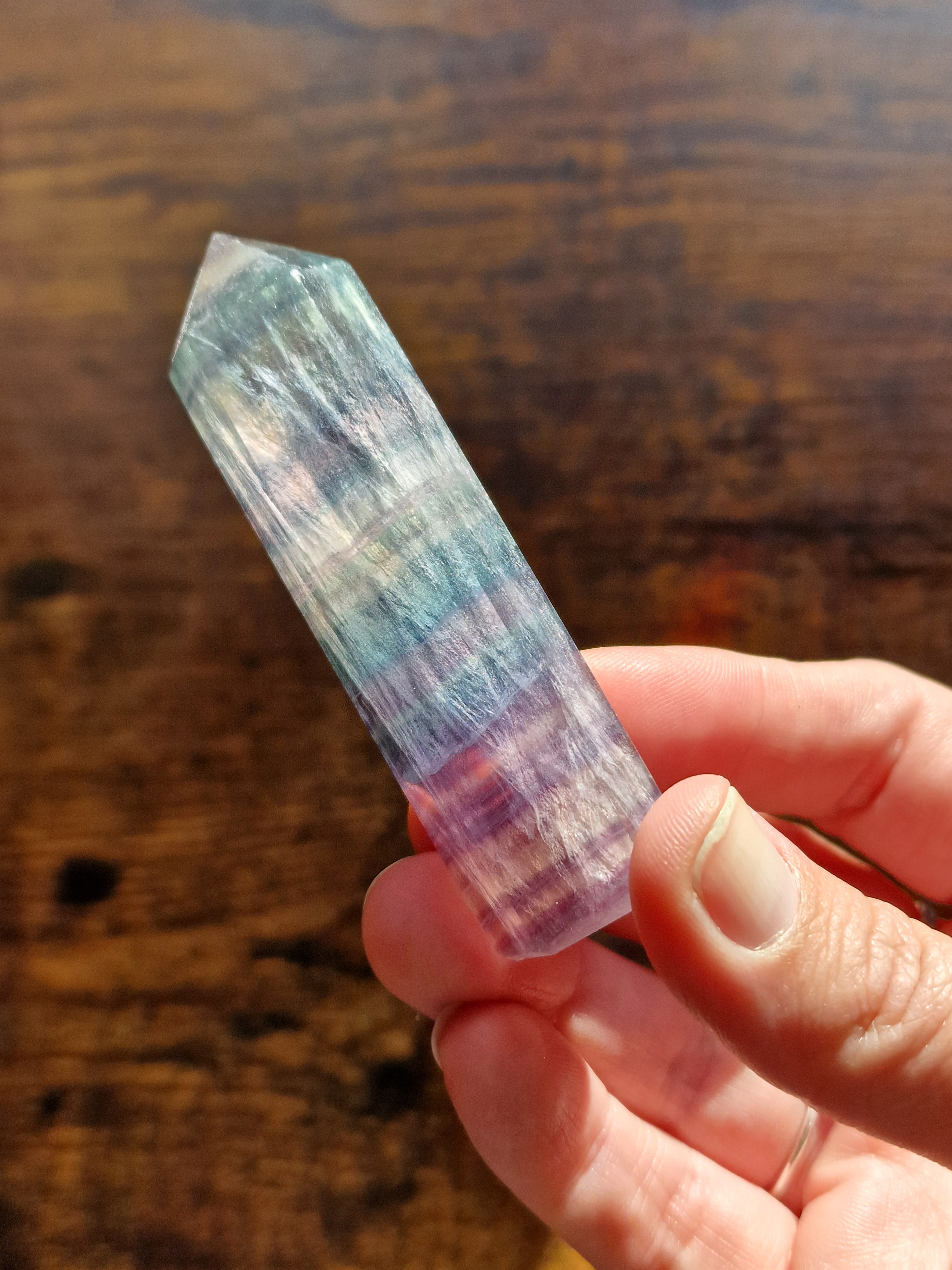 Banded Fluorite Crystal Towers
