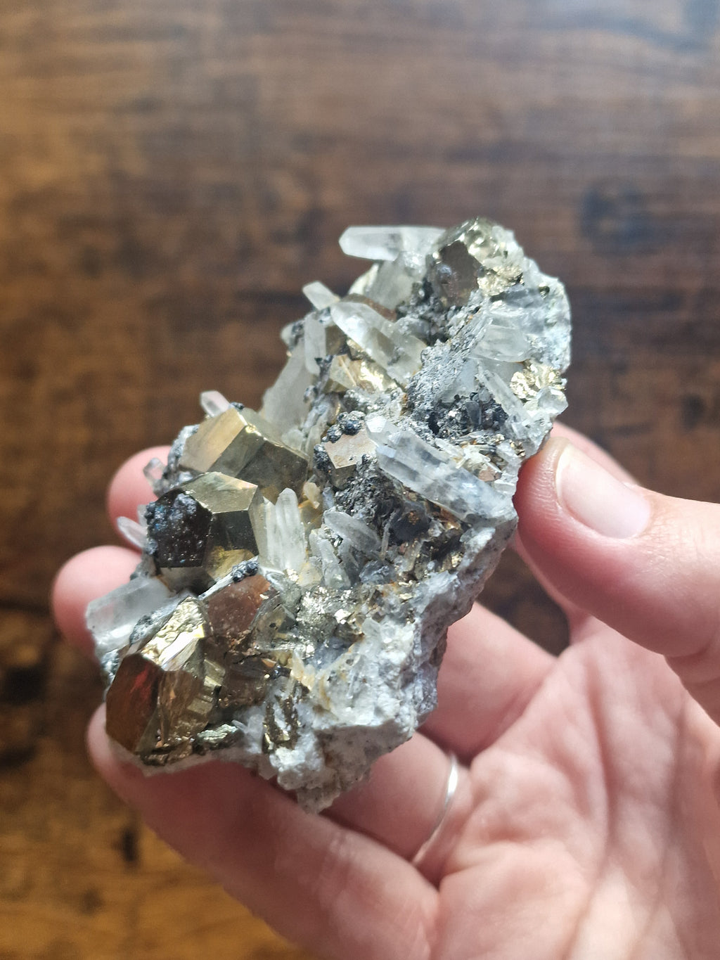 Pyrite & Quartz Cluster