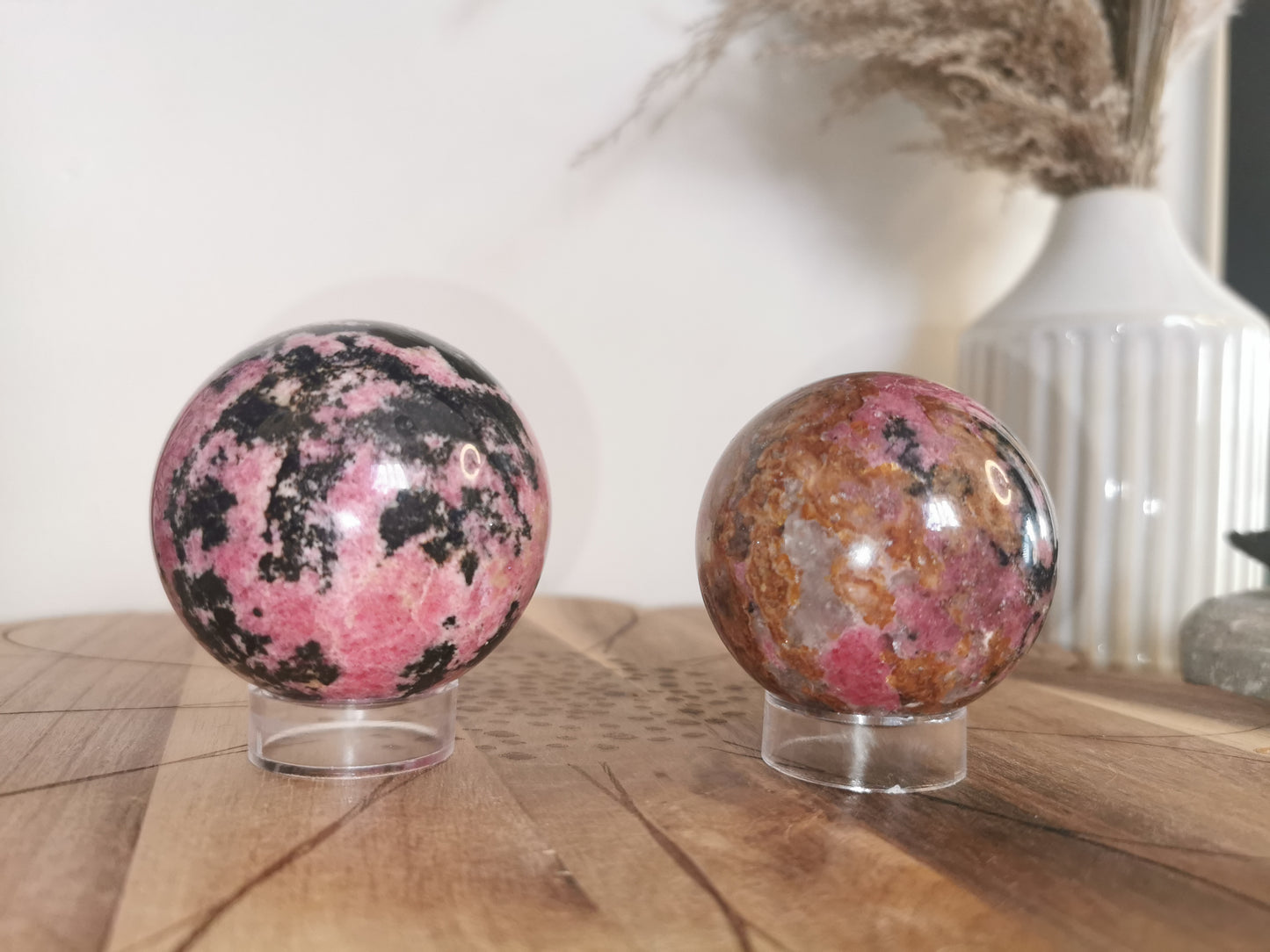 Rhodonite Spheres - Choose Your Own