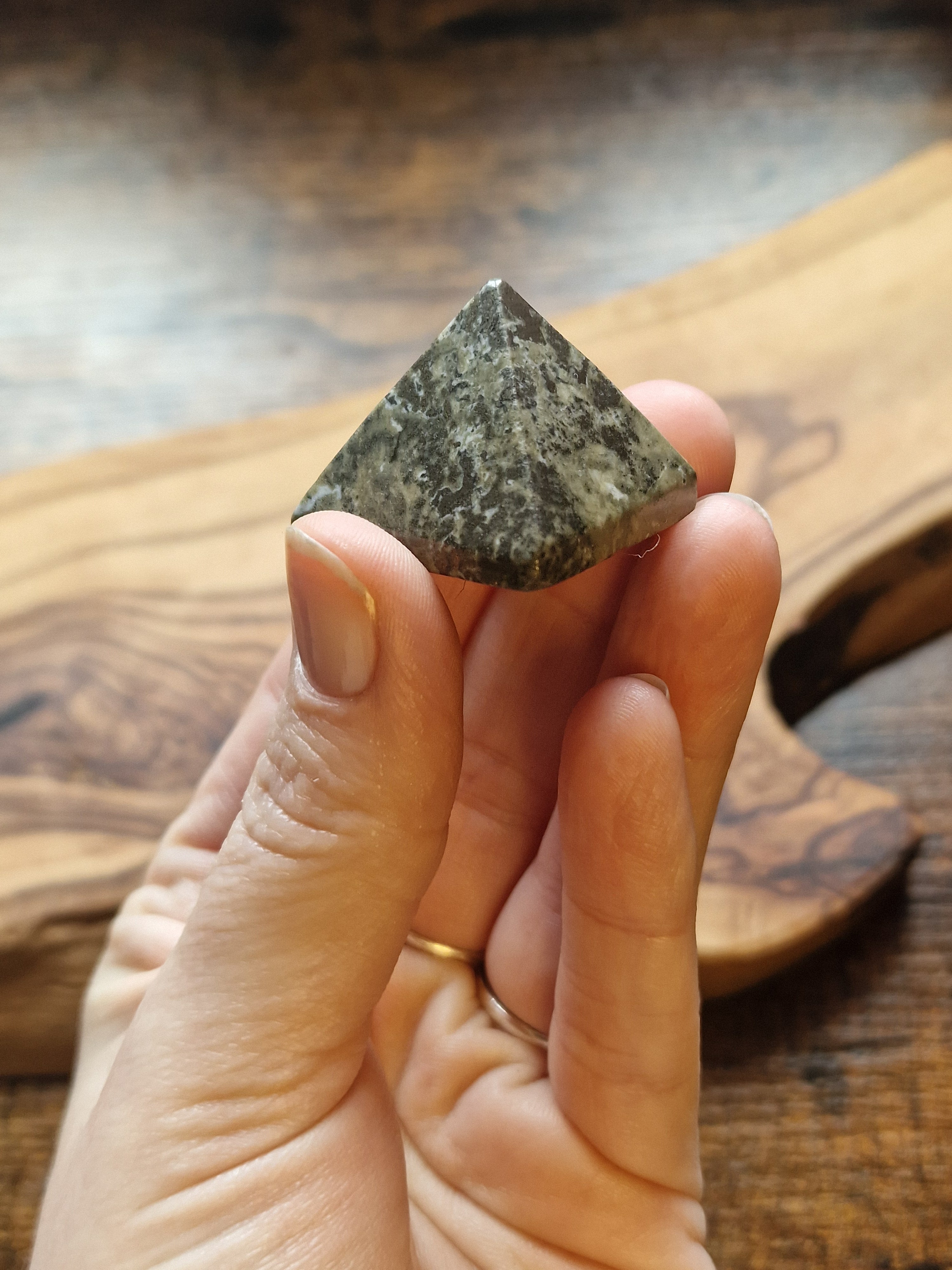 Pyrite Pyramid Carving