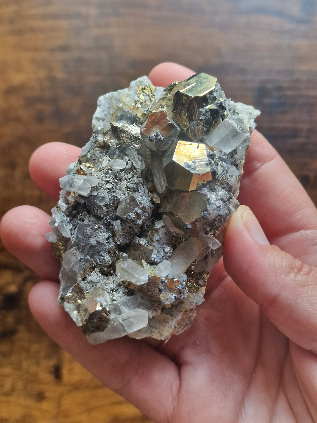 Pyrite & Quartz Cluster
