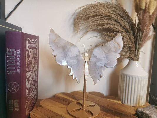 Pink amethyst butterfly wings