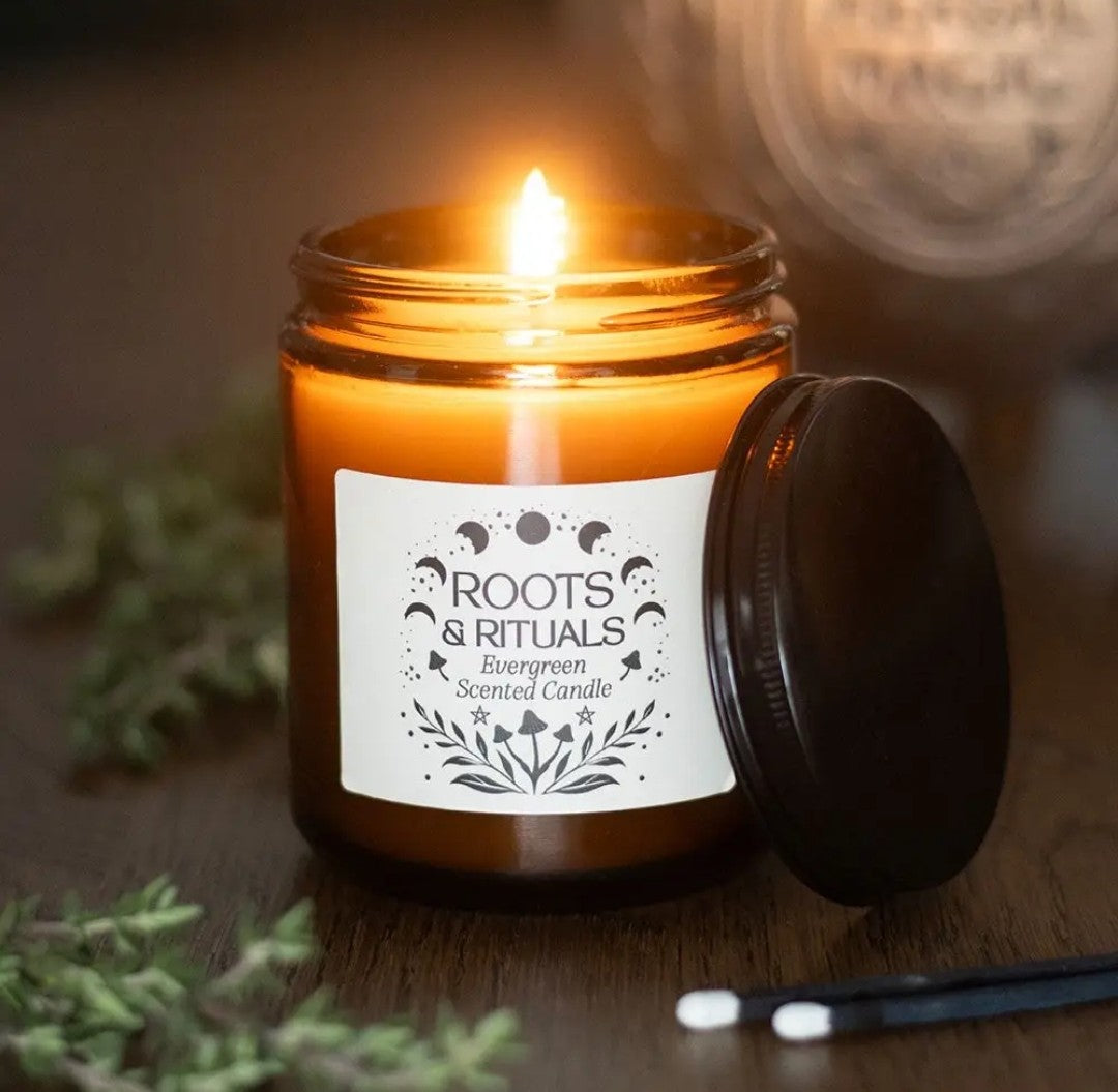 Green Witch Amber Jar Candles