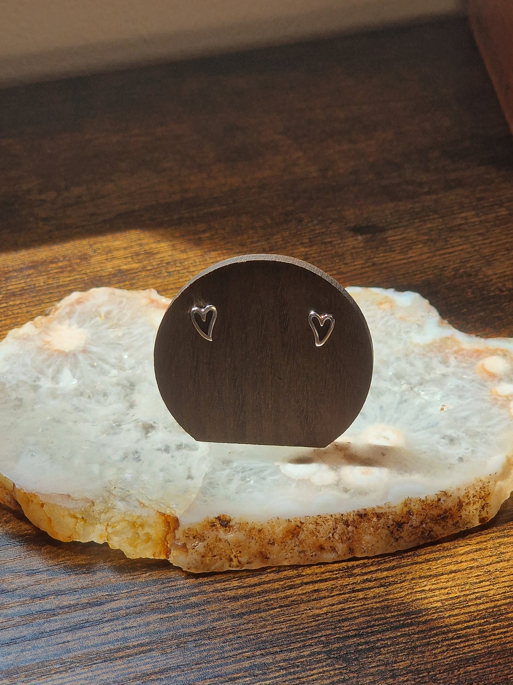 925 Silver Heart Stud Earrings