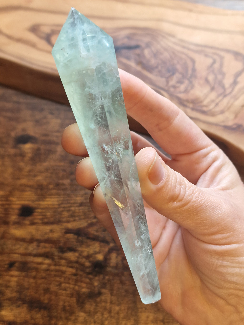 Fluorite Wand on Stand