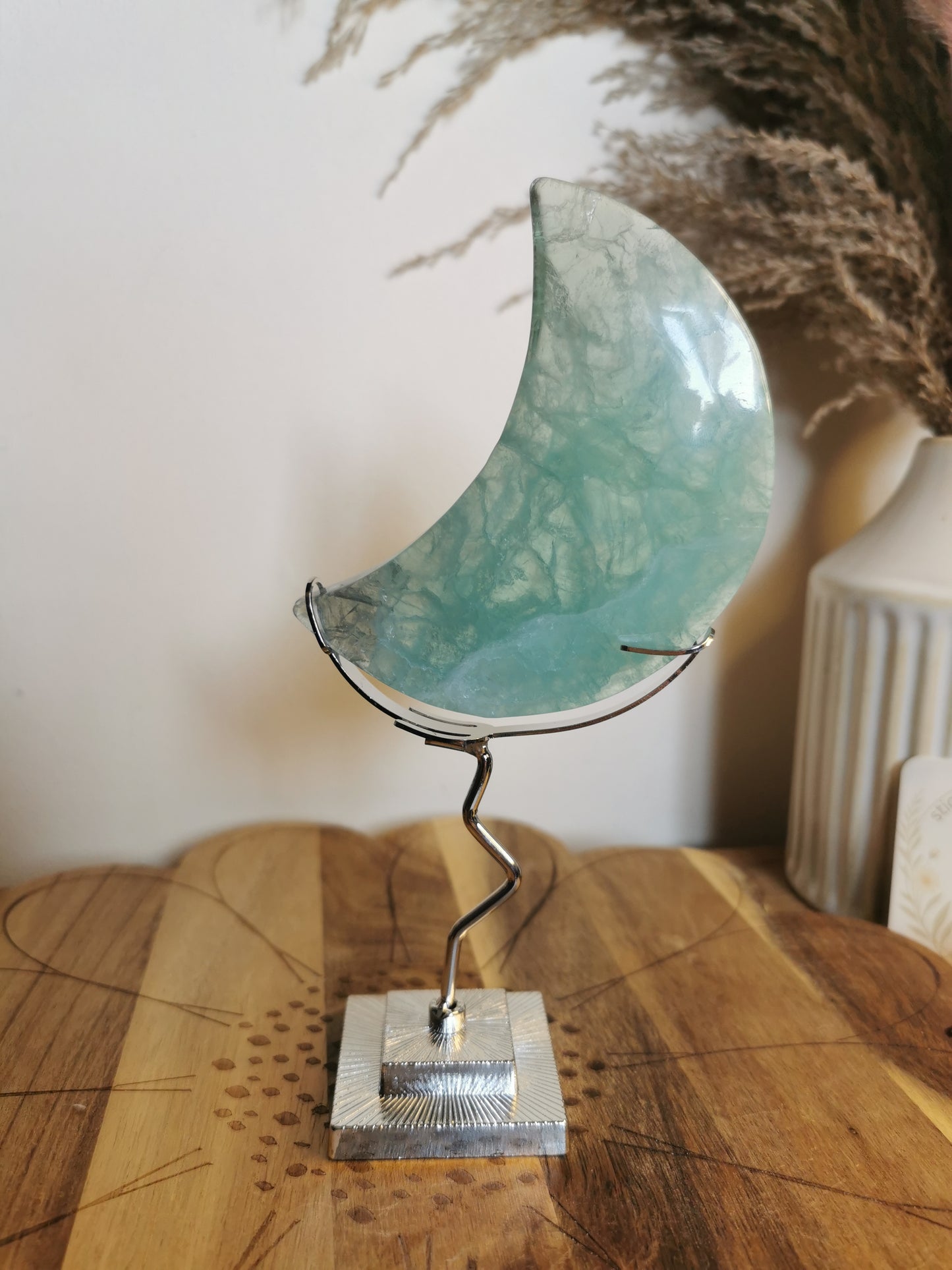 Fluorite Moon on Stand ✨️