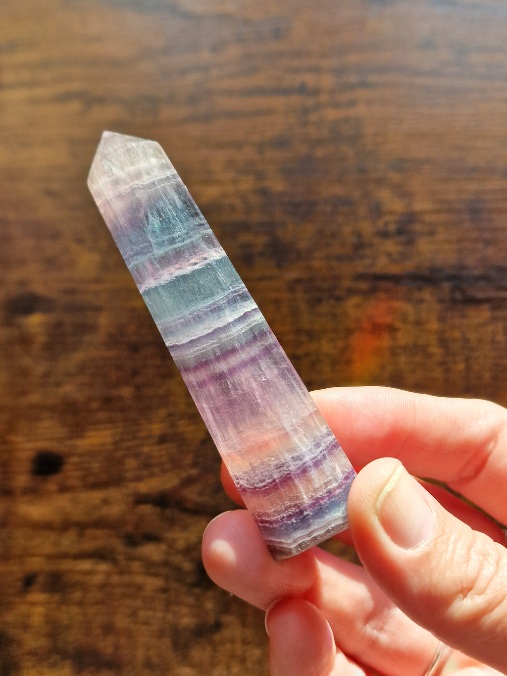 Banded Fluorite Crystal Towers