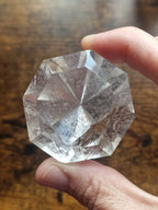 Clear Quartz Diamond on Stand