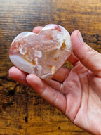 Flower Agate Heart