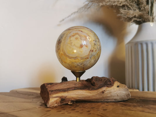 Crazy Lace Agate Sphere