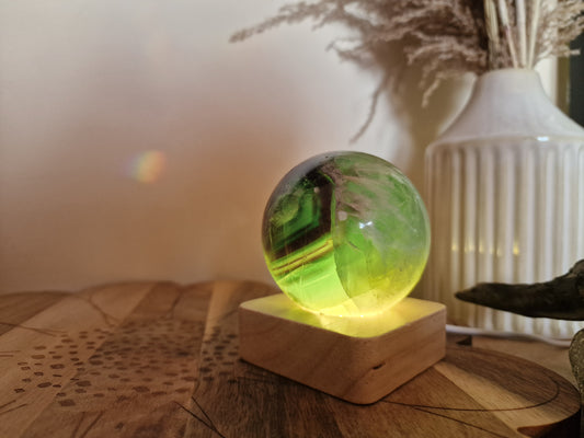 Feather Fluorite Sphere 🪶