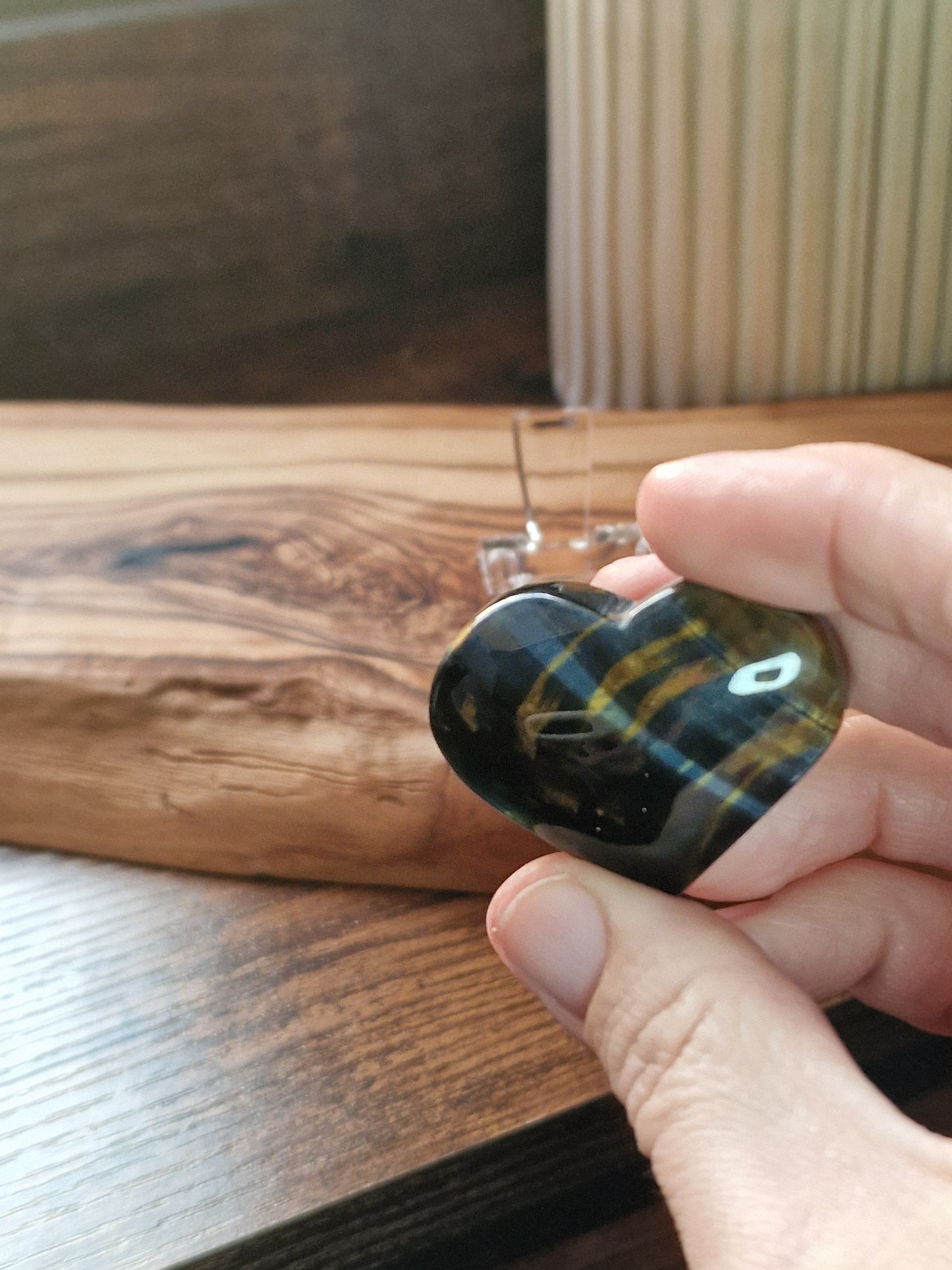 Blue Tiger’s Eye Heart