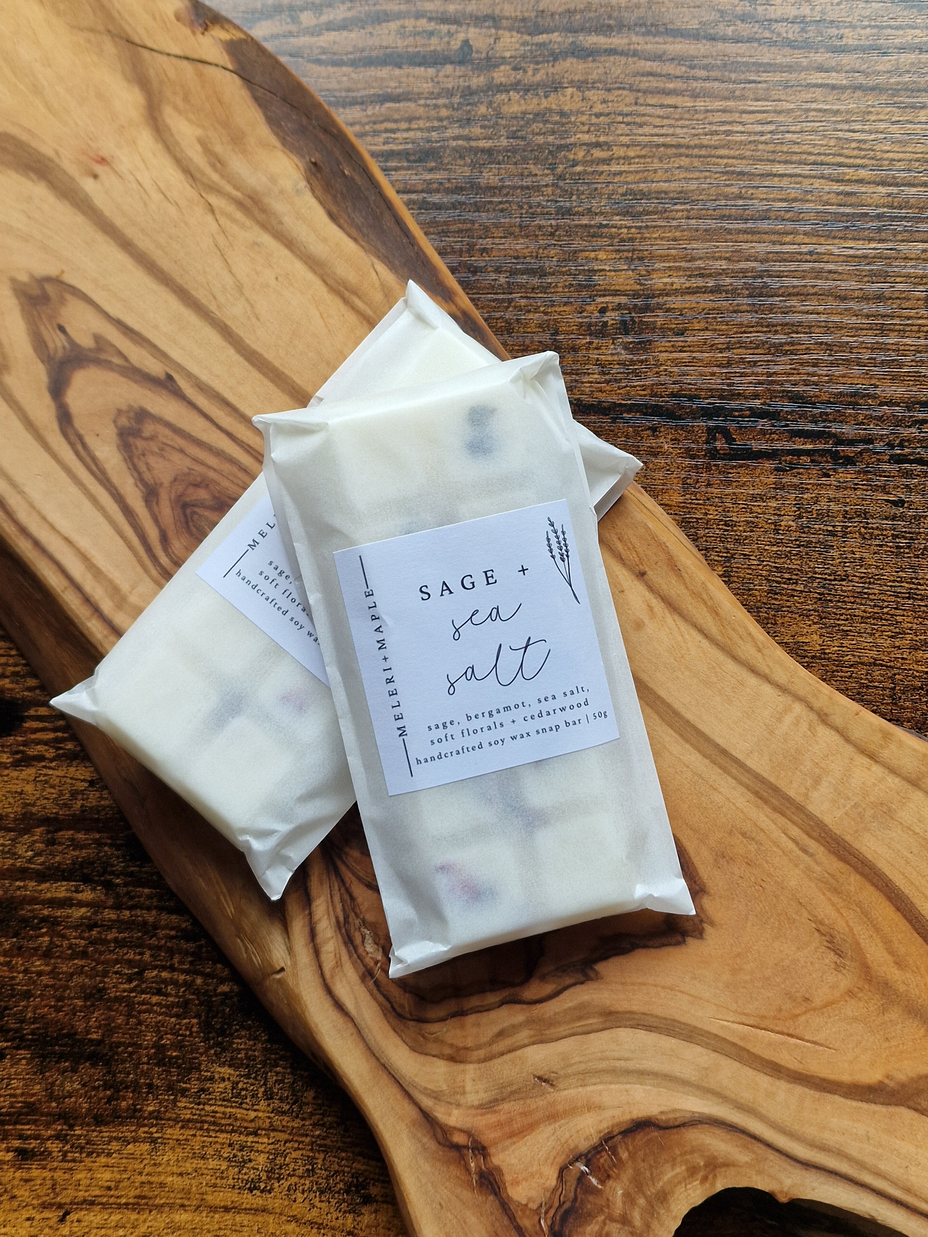 Sage & Sea Salt Wax Melt Snap Bar