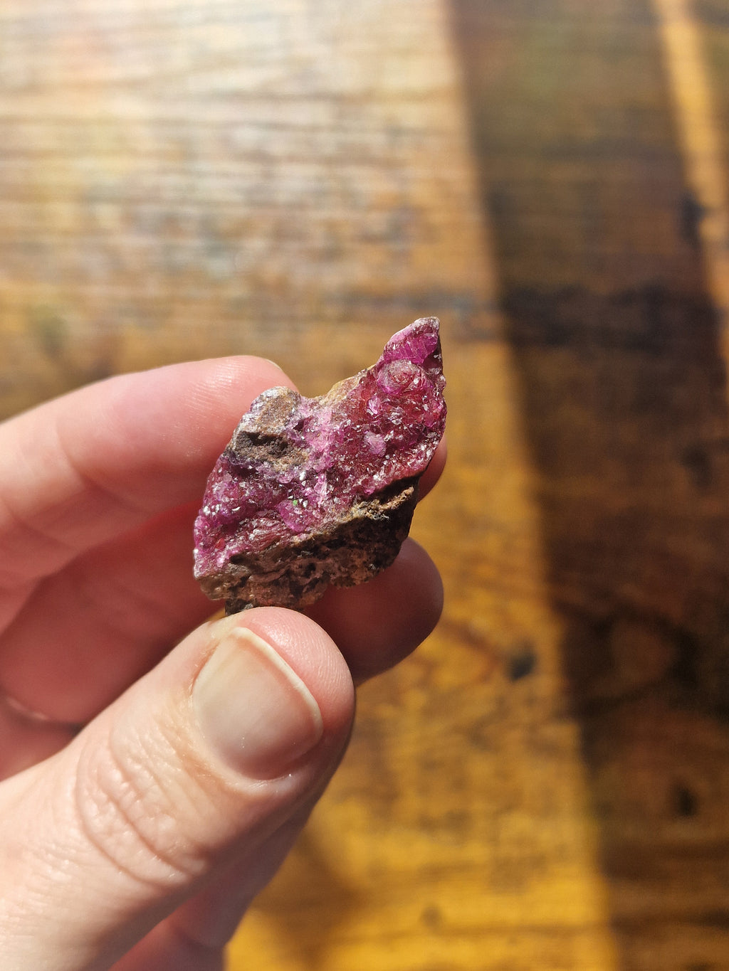 Cobalt Calcite Specimen