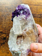 Amethyst with Chunky Calcite - 1,087g
