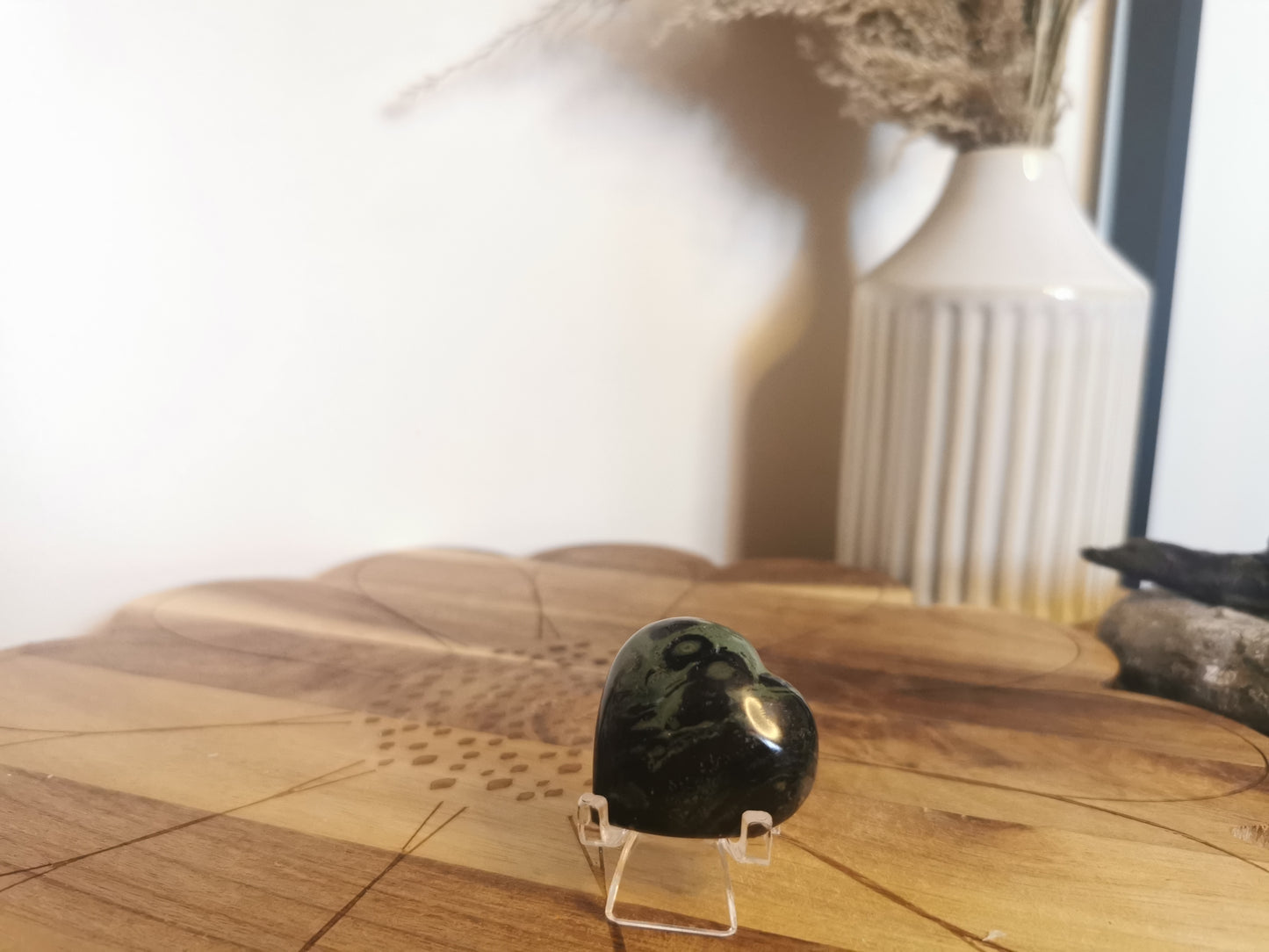 Kambaba jasper mini heart