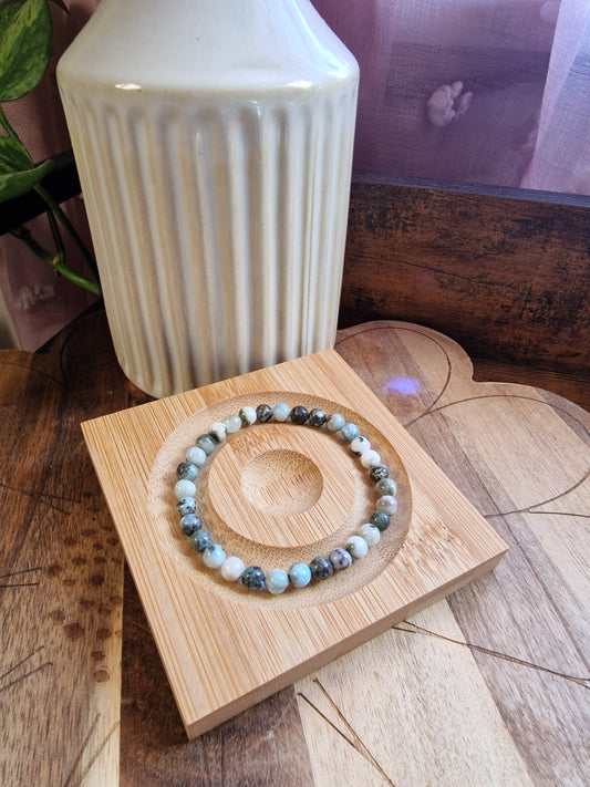 Larimar Bracelets (4mm & 6mm)