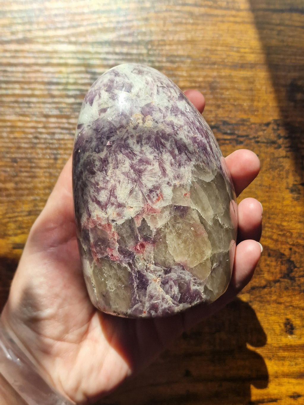 Pink Tourmaline in Lepidolite ~ Unicorn Stone Freeform