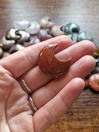 Small Crystal Moon Carvings