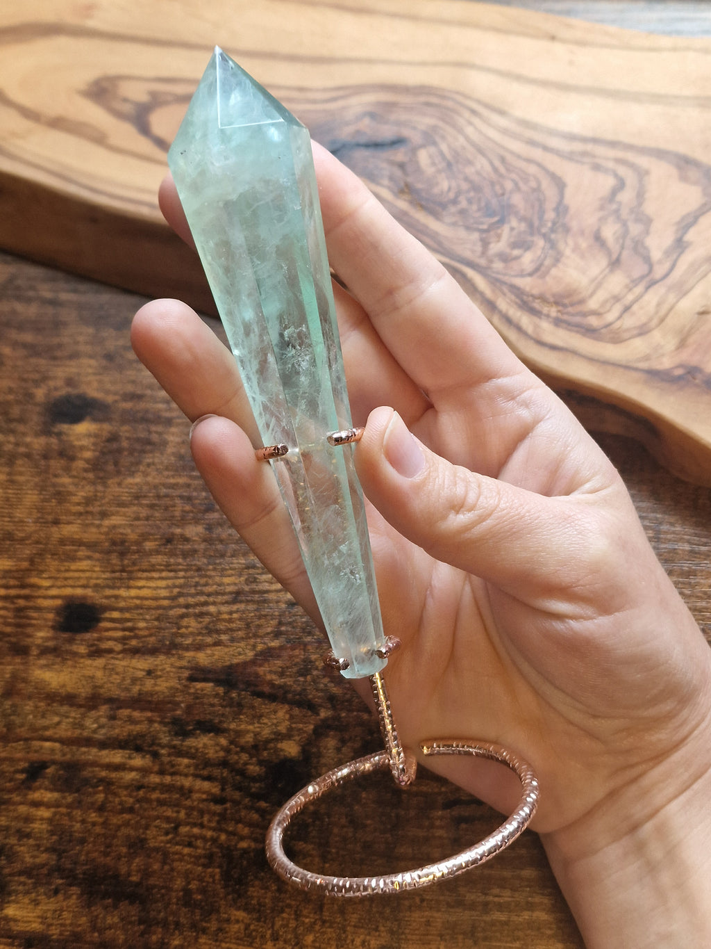 Fluorite Wand on Stand