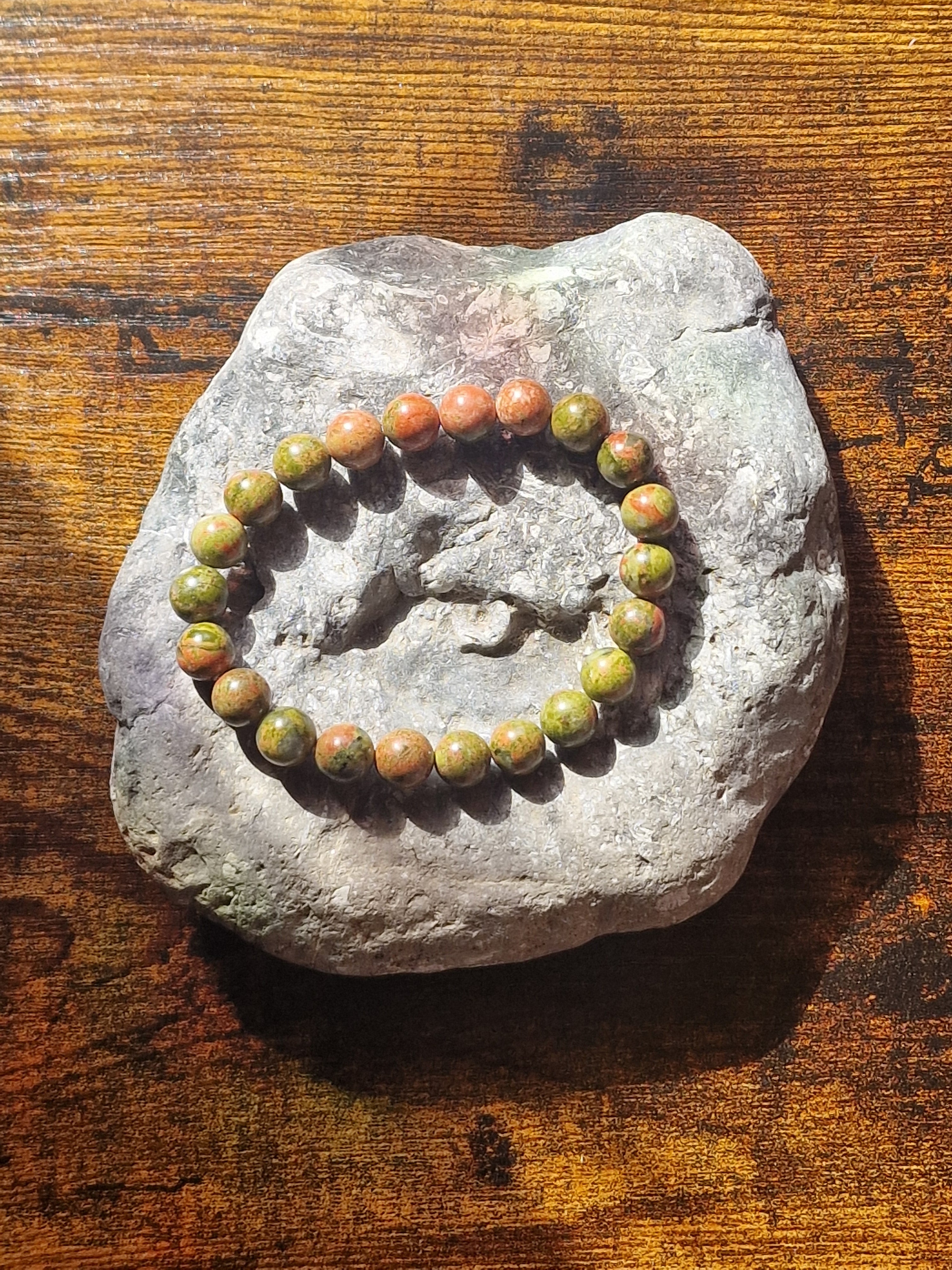 Unakite Bracelet ~ 8mm