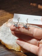 925 Silver Triple Moon Knot Earrings