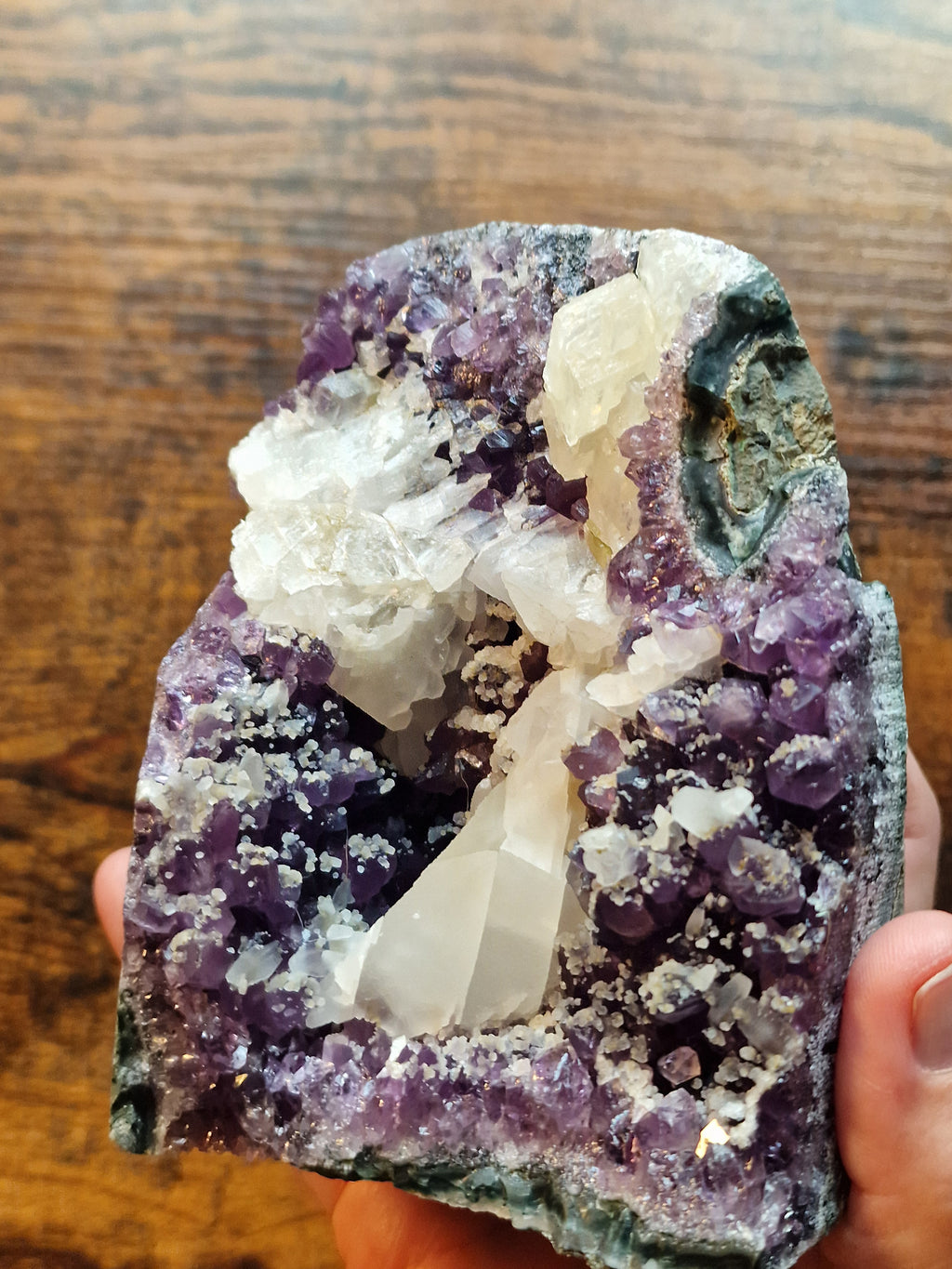 Amethyst & Calcite Cut Base • 1.03kg