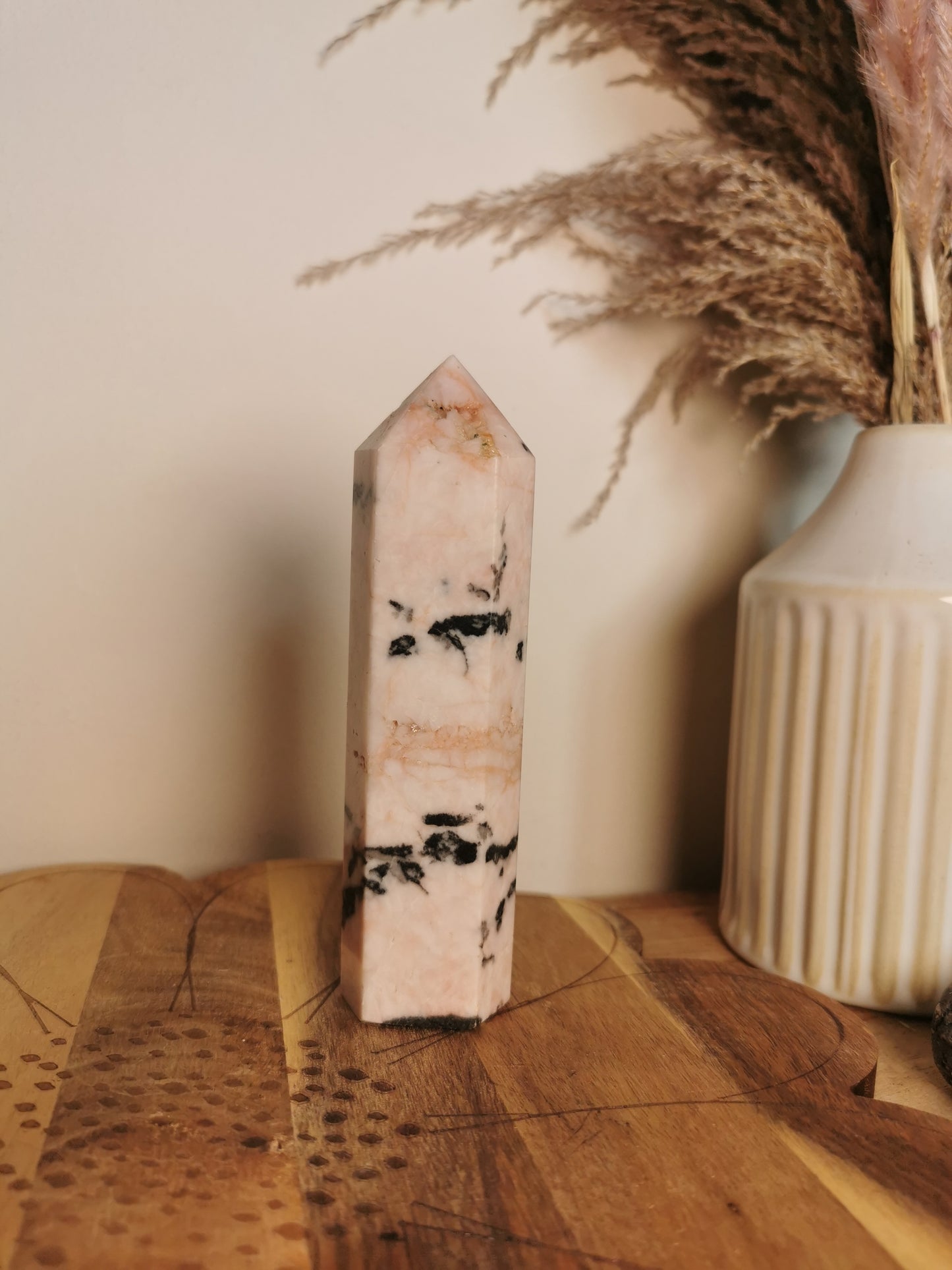 Pink Zebra Jasper Tower