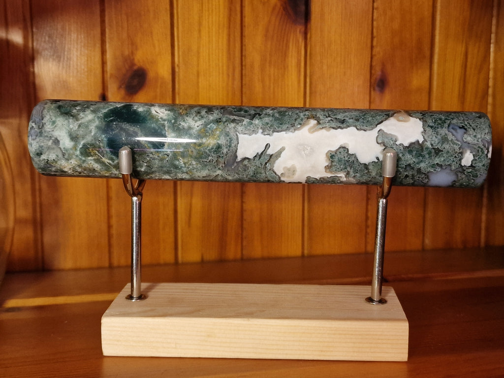 Chunky Moss Agate Bracelet Holders