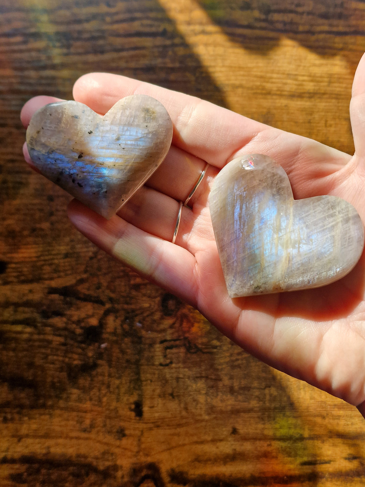 Moonstone Crystal Heart | Intuitively Chosen